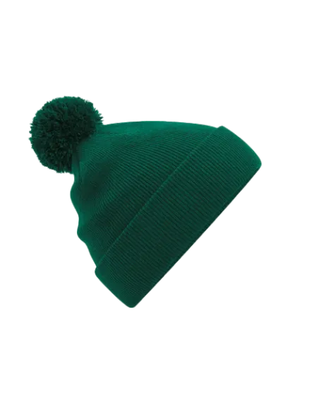 CZAPKA ZIMOWA Z NADRUKIEM BEECHFIELD ORIGINAL Z POMPONEM B426