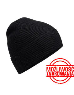 CZAPKA ZIMOWA Z NADRUKIEM BEECHFIELD Z BAWEŁNY ORGANICZNEJ B51N