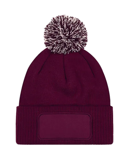 CZAPKA ZIMOWA Z NADRUKIEM BEECHFIELD Z NASZYWKĄ SNOWSTAR B443