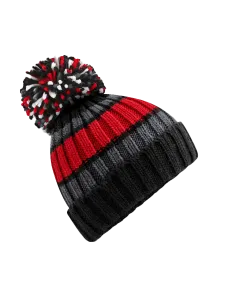 CZAPKA ZIMOWA Z NADRUKIEM BEECHFIELD Z PASKAMI HYGGE B392 2