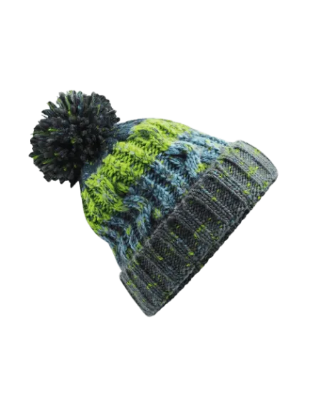 CZAPKA ZIMOWA Z NADRUKIEM BEECHFIELD Z POMPONEM CORKSCREW B486