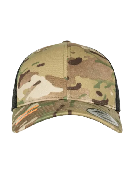 CZAPKA Z DASZKIEM FLEXFIT RETRO TRUCKER MULTICAM 661.68 6606MC