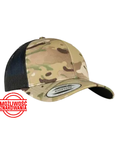 CZAPKA Z DASZKIEM FLEXFIT RETRO TRUCKER MULTICAM 661.68 6606MC