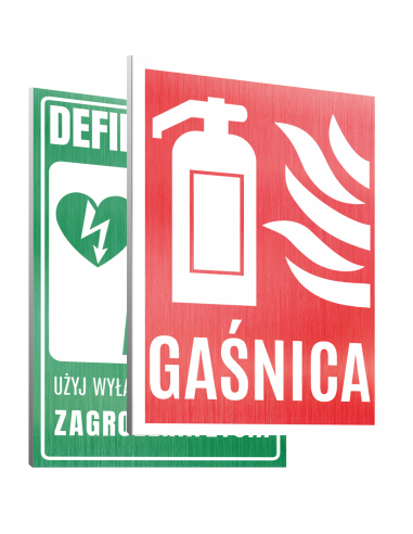TABLICZKA INFORMACYJNA WYPOSAŻENIE RATUNKOWE WZORY