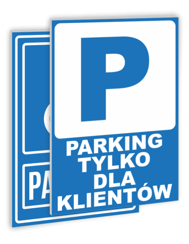 TABLICZKA INFORMACYJNA PARKING WZORY