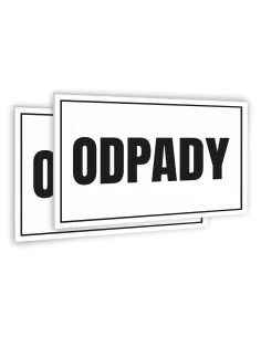 TABLICZKA INFORMACYJNA ODPADY WZORY