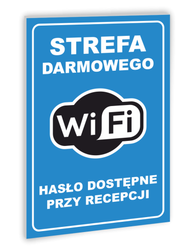TABLICZKA INFORMACYJNA DARMOWE WIFI
