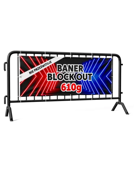 Baner Blockout - Dwustronny Zadruk - 90zł/m²