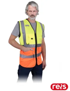 KAMIZELKA OSTRZEGAWCZA KOS-ZIP YP