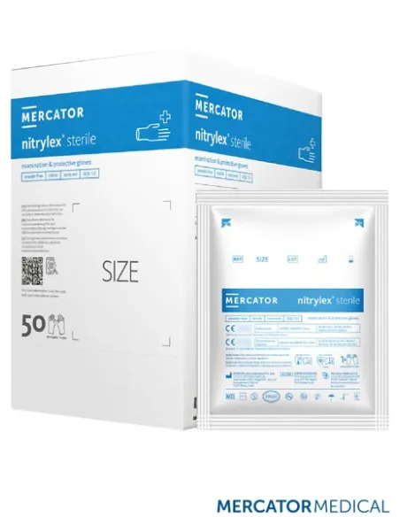 RĘKAWICE NITRYLOWE 8% VAT RMM-NITSTERILE N