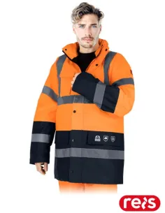 KURTKA OCHRONNA OCIEPLANA BLUE-ORANGE-J PG 2